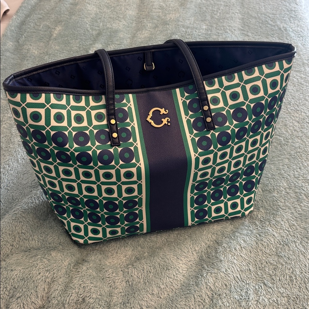 C. Wonder Green and Blue Tote Bag